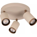Lucide 53914/13/41 - Corp de iluminat spot REGINA 3xGU10/50W/230V, bej