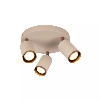 Lucide 53914/13/41 - Corp de iluminat spot REGINA 3xGU10/50W/230V, bej