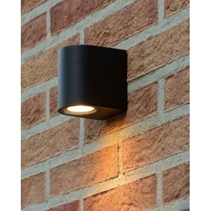 Lucide 69801/01/30 - Aplică de exterior ZARO 1xGU10/35W/230V IP44 negru