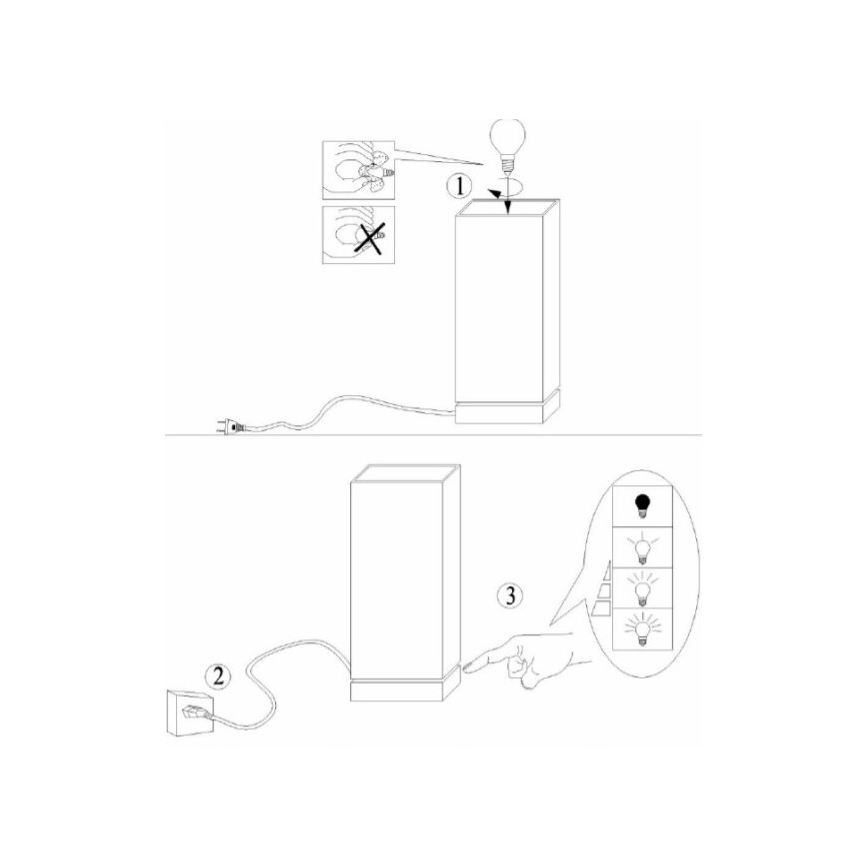 Lucide 71529/01/32 - Lampa de masa COLOUR-TOUCH 1xE14/40W/230V rosu