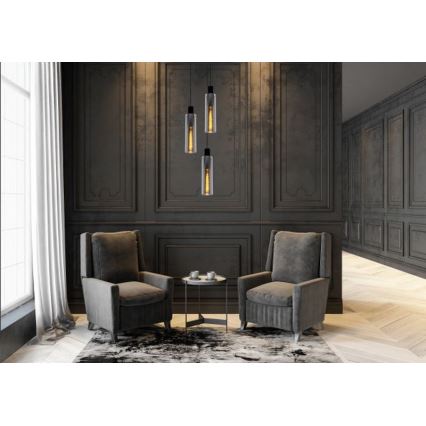 Lucide 74404/13/65 - Lustră pe cablu ORLANDO 3xE27/40W/230V