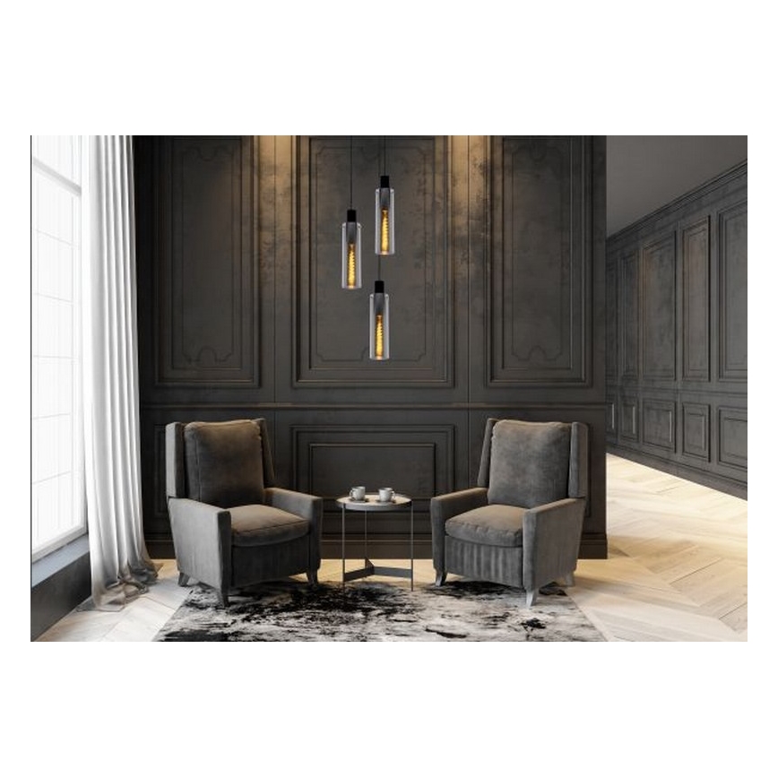 Lucide 74404/13/65 - Lustră pe cablu ORLANDO 3xE27/40W/230V