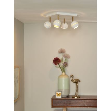 Lucide 77975/20/31 - LED lampa spot BINARI 4xLED/5W/230V alb