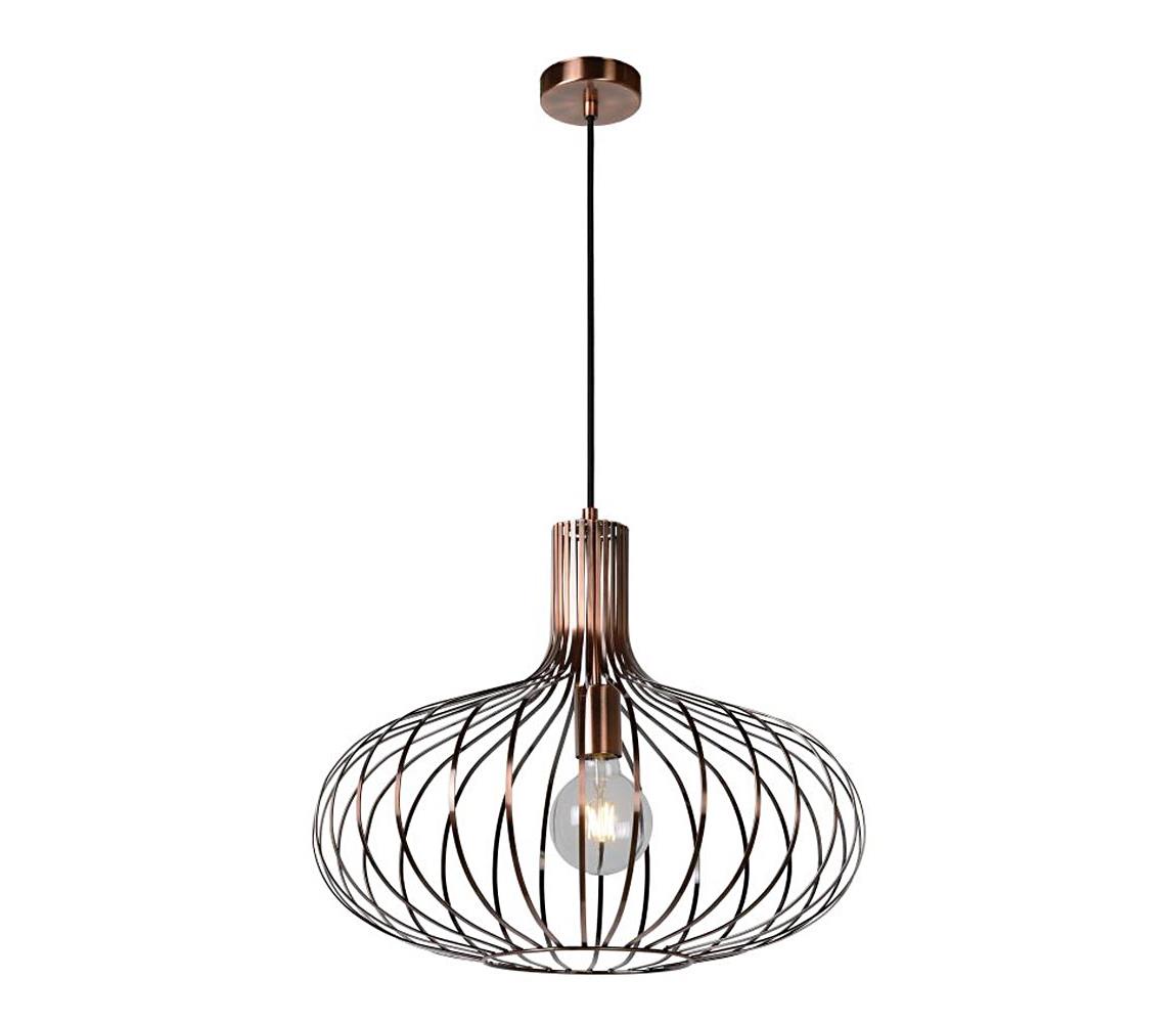 Lucide 78374/50/17 - Lampa suspendata MANUELA 1xE27/60W/230V cupru 50 cm