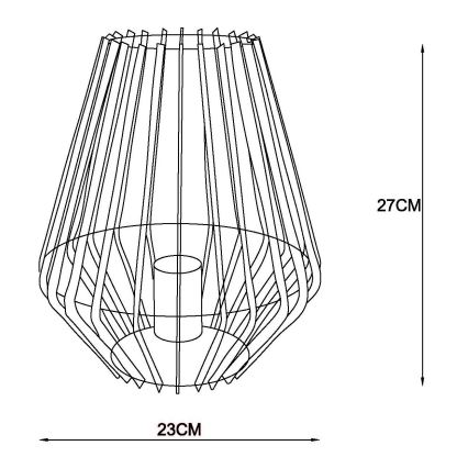 Lucide 78598/01/30 - Lampă de masă REDA 1xE27/40W/230V
