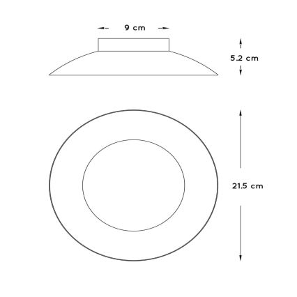 Lucide 79177/06/31 - LED plafoniera FOSKAL LED/6W/230V 21,5 cm alb