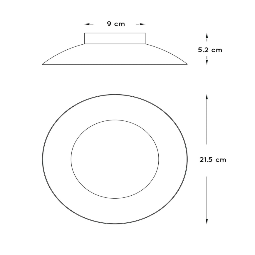 Lucide 79177/06/31 - LED plafoniera FOSKAL LED/6W/230V 21,5 cm alb
