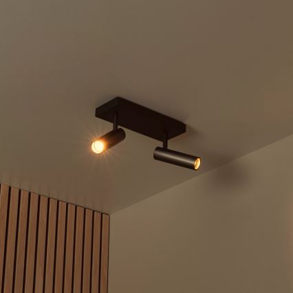 Lucide GRADO 22974/02/15 - Spot 2xGU10/8W/230V negru/maro