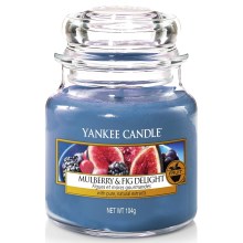 Lumânare parfumată MULBERRY & FIG DELIGHT mică 104g 20-30 de ore Yankee Candle