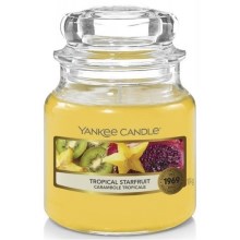 Lumânare parfumată TROPICAL STARFRUIT mică 104g 20-30 de ore Yankee Candle
