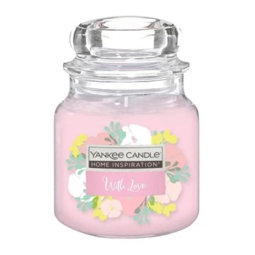 Lumânare parfumată WITH LOVE medie 340g 65-75 de ore Yankee Candle