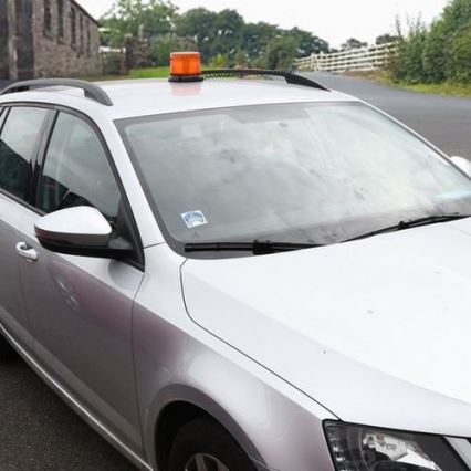 Lumină de avertizare LED cu magnet LED/20W/12-24V portocalie