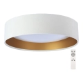 Lumină de plafon LED reglabilă SMART GALAXY LED/24W/230V diametru 44 cm alb/auriu 3000-6500K + telecomandă