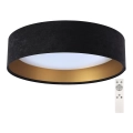 Lumină de plafon LED reglabilă SMART GALAXY LED/24W/230V diametru 44 cm negru/auriu 3000-6500K + telecomandă