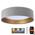Lumină de plafon LED reglabilă SMART GALAXY LED/36W/230V diametru 55 cm 2700-6500K Wi-Fi Tuya gri/auriu + telecomandă