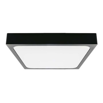 Lumină LED de tavan pentru baie cu senzor LED/18W/230V 4000K IP44 22,5x22,5 cm negru
