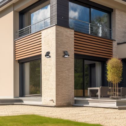 Lumină solară LED cu senzor de mișcare și amurg LED/3,2W/2000 mAh 3,7V IP65