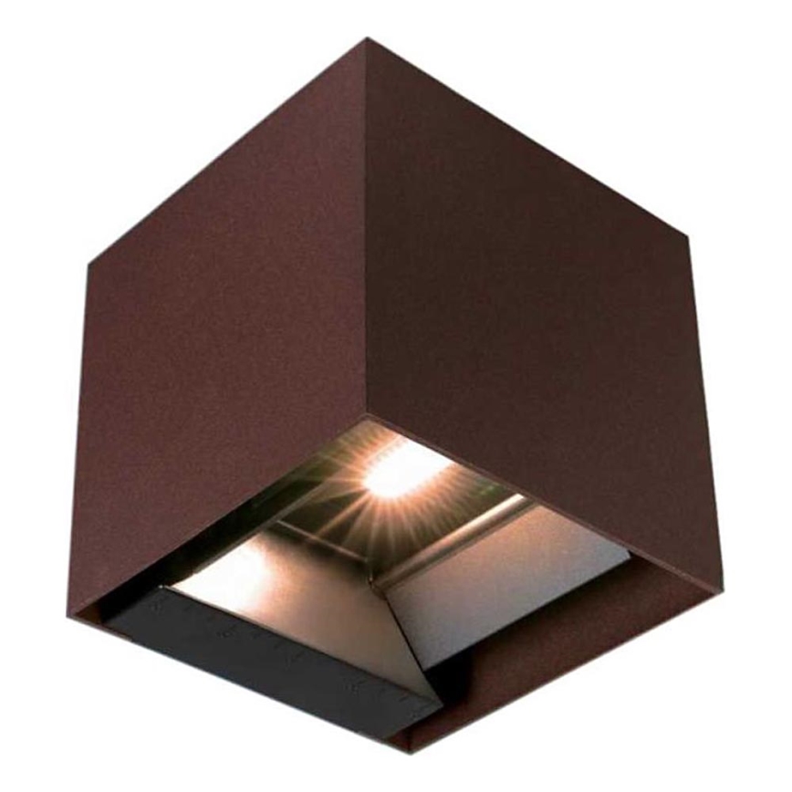 Lumină solară LED de perete cu senzor LED/9W/3,7V 3000/4000/5000K 2600 mAh IP65 maro