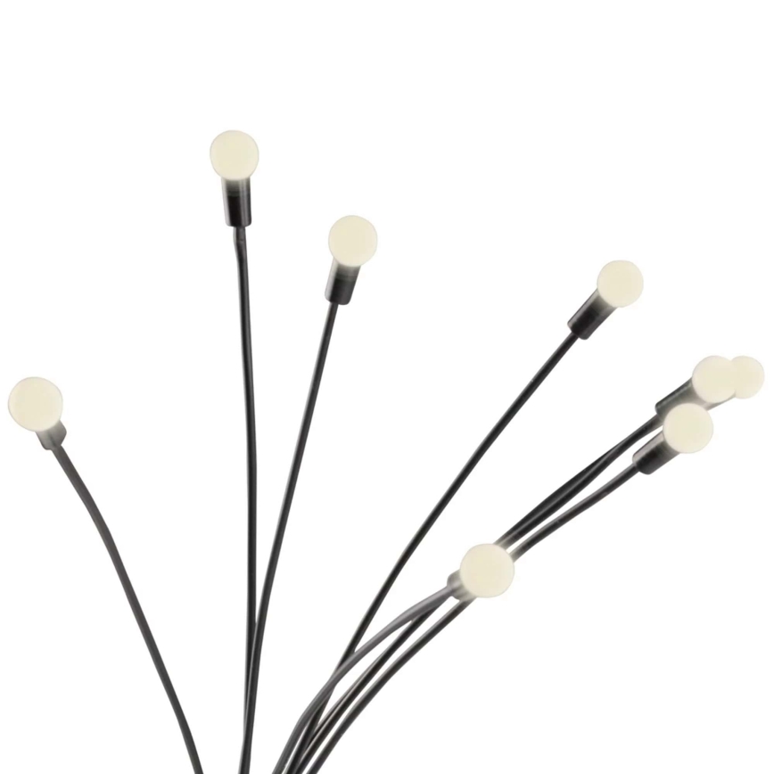 Lumină solară LED FIORINI 8xLED/1,2V 600 mAh IP44 negru