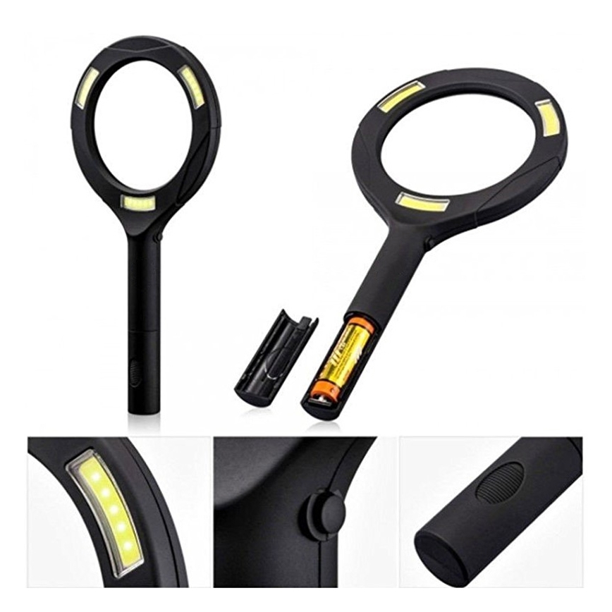 Nedes LM101 - LED lupă cu iluminat LED/3W