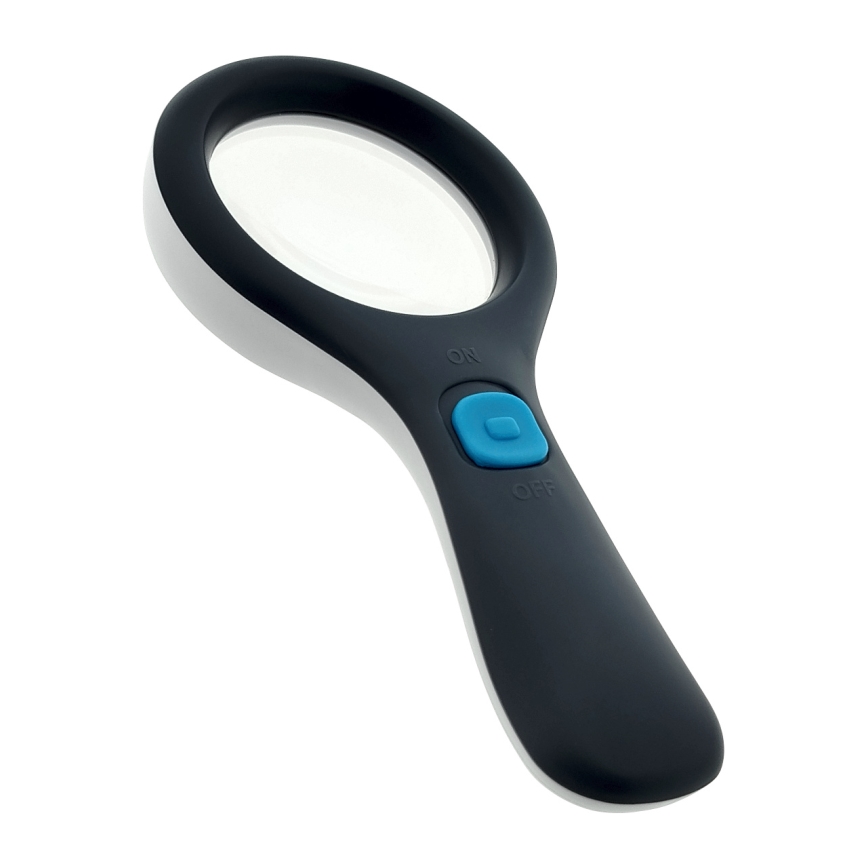 Lupă LED cu mărire 3× și iluminare integrată (LED 3W), funcționează cu 2×AAA, protecție IP22