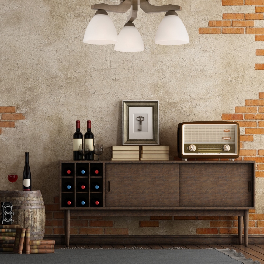 Lustr montat pe tavan ADRIANO 3xE27/60W/230V fag