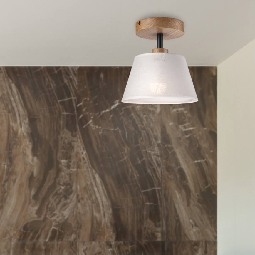 Lustr aplicat ANTONIO 1xE14/60W/230V alb/dub