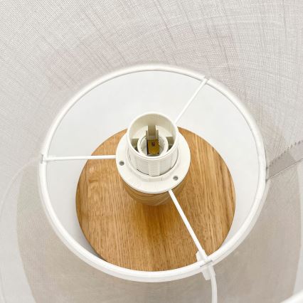 Lustr aplicat ANTONIO 1xE14/60W/230V alb/dub