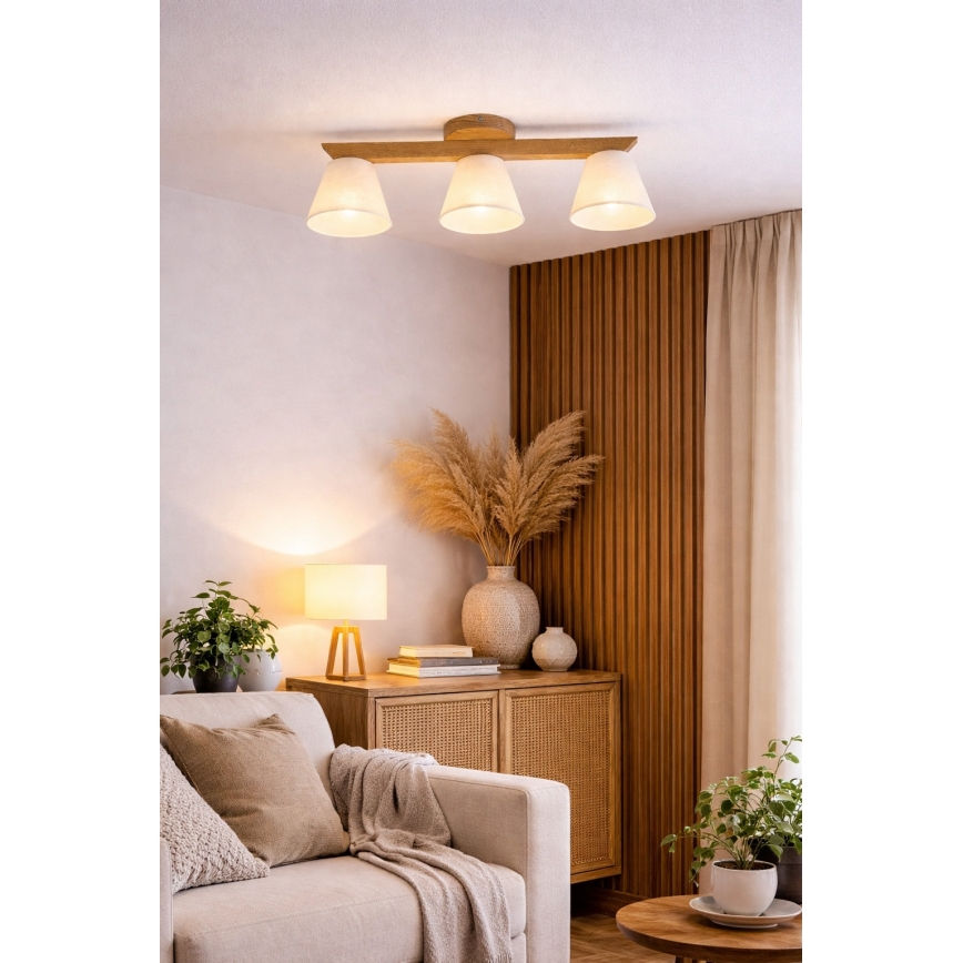 Lustr aplicat ANTONIO 3xE14/40W/230V stejar