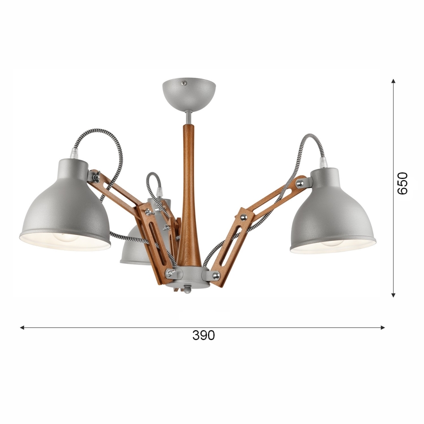 Lustr aplicat MARCELLO 3xE27/60W/230V fag