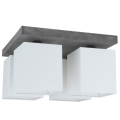 Lustr de tavan GREAT 4xE27/25W/230V beton