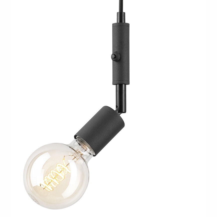 Candelabru suspendat pe cablu INA 1xE27/42W/230V negru