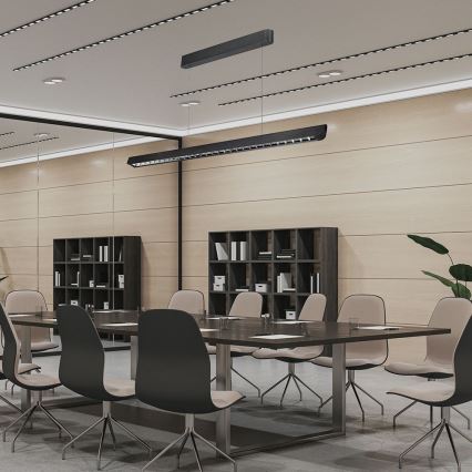 Candelabru LED pe cablu LED/36W/230V 3000/4000/6400K negru