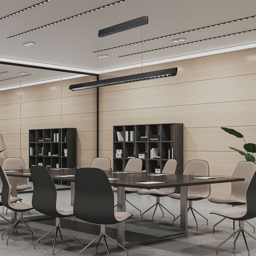 Candelabru LED pe cablu LED/36W/230V 3000/4000/6400K negru