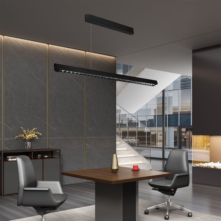 Candelabru LED pe cablu LED/36W/230V 3000/4000/6400K negru