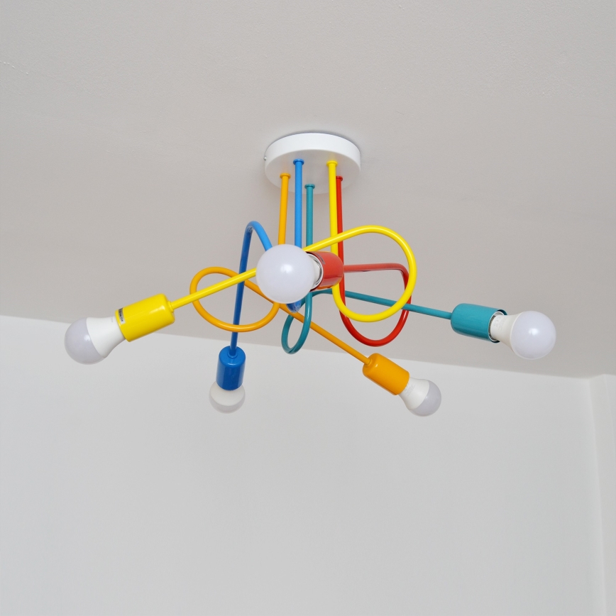 Lustr LED pentru copii OXFORD aplicat 5xE27/15W/230V