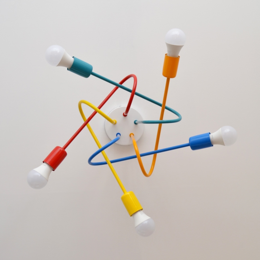 Lustr LED pentru copii OXFORD aplicat 5xE27/15W/230V