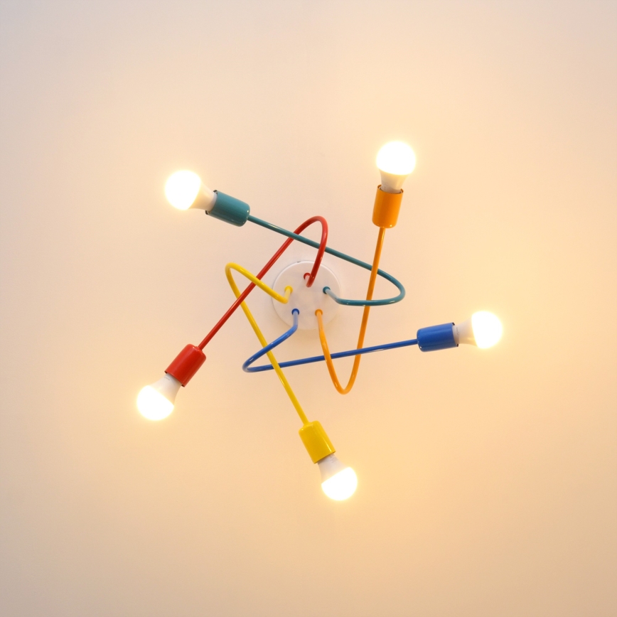 Lustr LED pentru copii OXFORD aplicat 5xE27/15W/230V