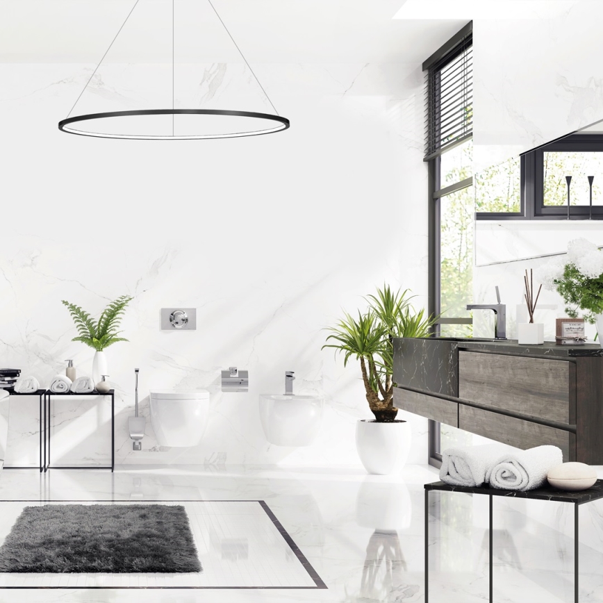 Candelabru LED pe cablu SATURNO LED/65W/230V diametru 120 cm IP44 antracit