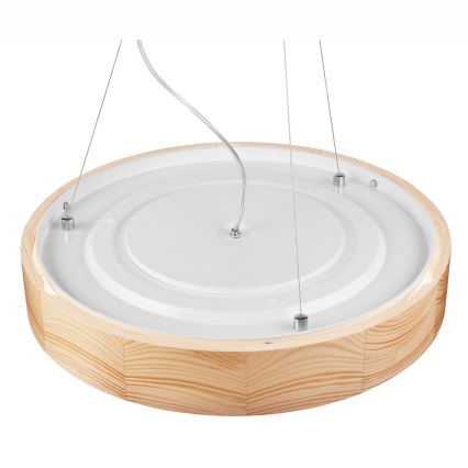 Candelabru suspendat pe cablu NATURAL 3xE27/60W/230V Ø 47 cm pin