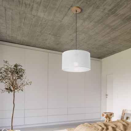 Candelabru suspendat pe cablu ANTONIO 1xE27/60W/230V stejar