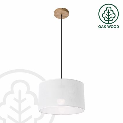 Candelabru suspendat pe cablu ANTONIO 1xE27/60W/230V stejar