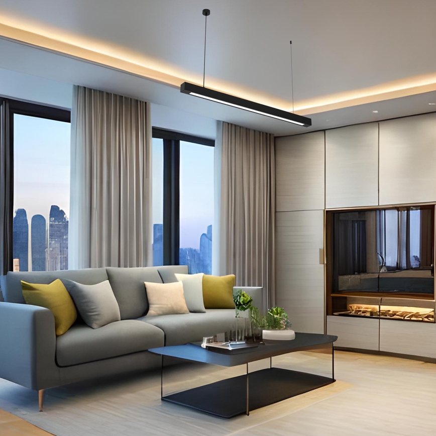 Candelabru suspendat pe cablu LUNGO T8 1xG13/18W/230V negru