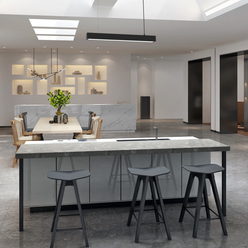 Candelabru suspendat pe cablu LUNGO T8 1xG13/9W/230V negru