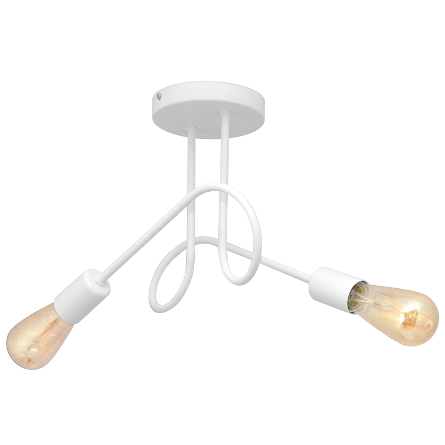 Lustr pentru copii montat pe tavan OXFORD 2xE27/15W/230V alb