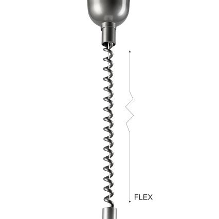 Lustr retractabil CHIARA 1xE27/60W/230V argintiu/bej/fag