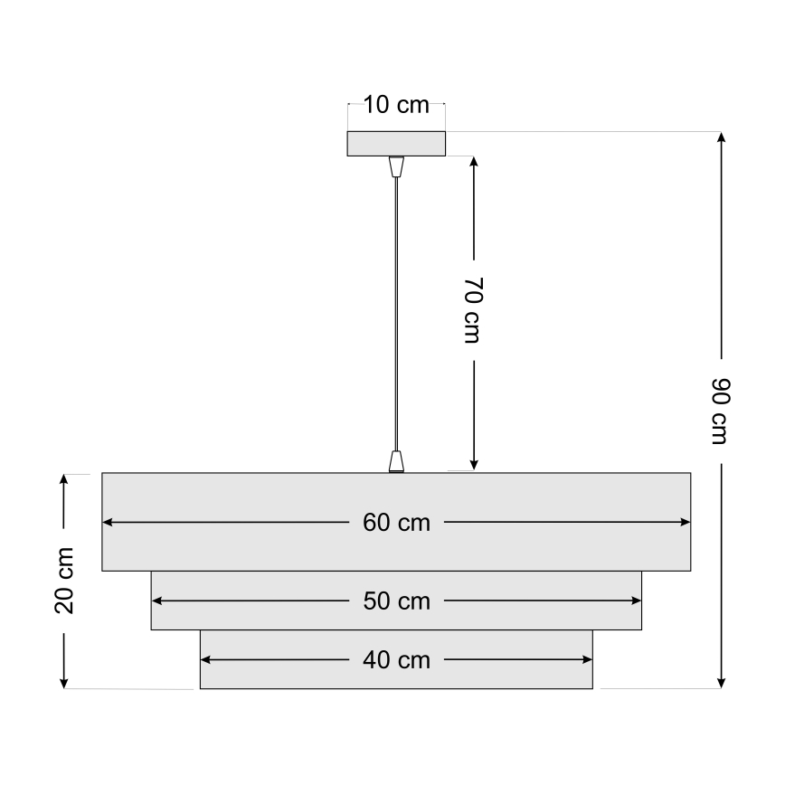Candelabru suspendat pe cablu TRINITI 1xE27/60W/230V verde/auriu