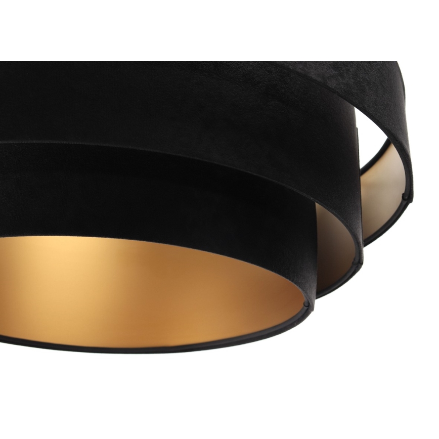 Candelabru suspendat pe cablu TRINITI 1xE27/60W/230V negru/auriu