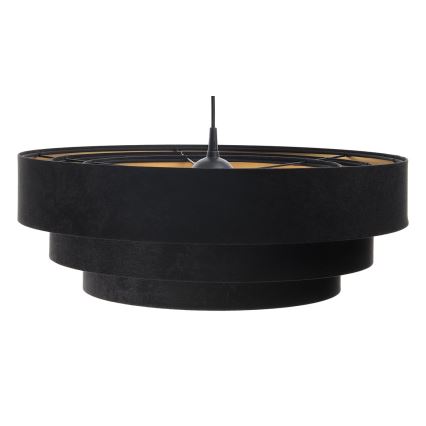 Candelabru suspendat pe cablu TRINITI 1xE27/60W/230V negru/auriu