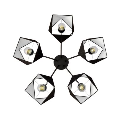 Lustra ADAMANT 5xE27/15W/230V negru
